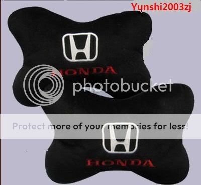 Car Seat Neck Head Rest embroidery Pillow Cushion Pad for HONDA