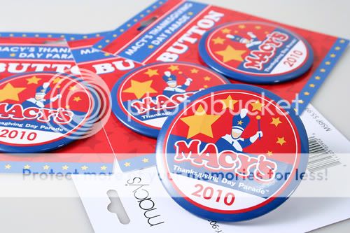 Macy's Thanksgiving Day Parade Custom Button Packaging