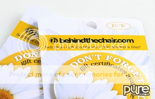 BehindTheChair.com Gift Card Button Pack