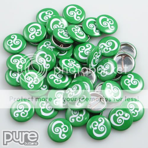 Snakes & Suits 1 Inch Round Custom Buttons Sample Photo