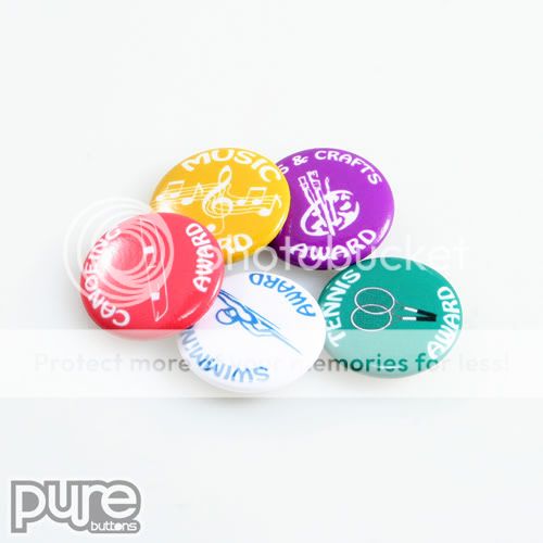 Pure Buttons - Custom Award Buttons
