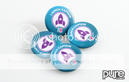 Launch Captain 1.25" Round Pin-Back Custom Buttons